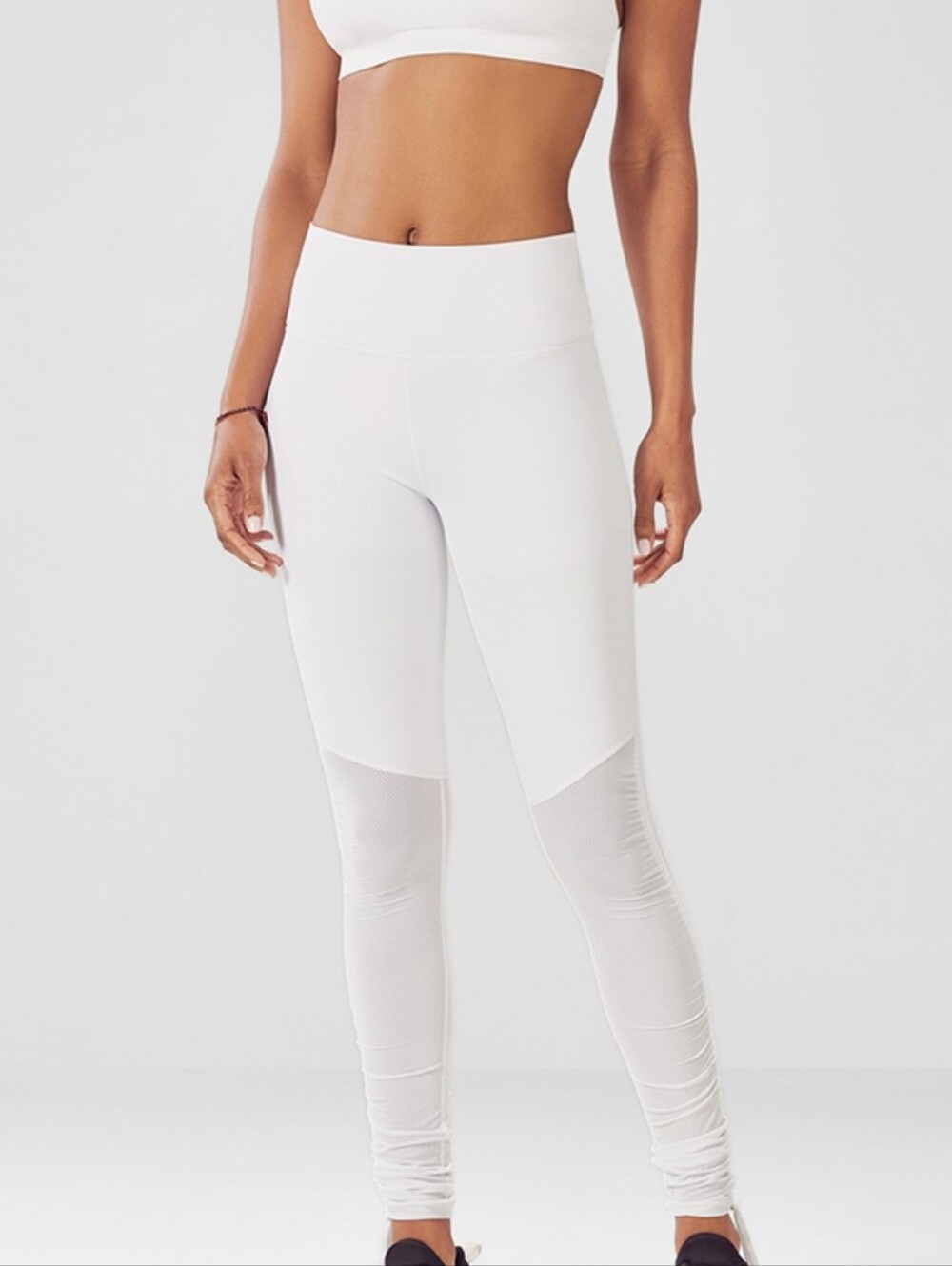 Fabletics Cashel Foldover PureLuxe Leggings Small White